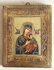 Vintage Ancien Tableau Bois