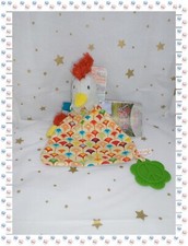 ⑲ - Doudou Plat Poule Coq