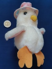 Peluche Poussin Blanc Avec Chapeau