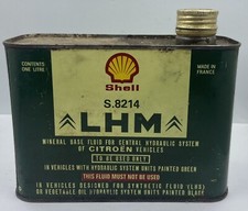 LHM SHELL Citroën :  bidon huile ancien