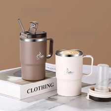 Tasse à café en acier inoxydable de 550 ml  pour boissons froides et chaudes