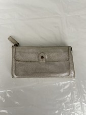 Portefeuille / Pochette Lollipops Atelier – Cuir Irisé Champagne / Argent