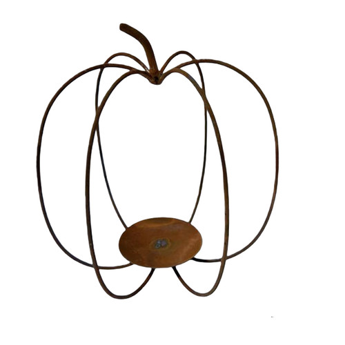 Bougeoir citrouille fer - bougeoir,
