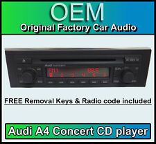 Audi A4 Lecteur CD Audi Concert Voiture Stéréo Tête Unité Fourni Avec Code Radio