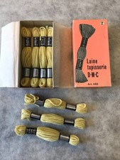 BOITE 7 ECHEVEAUX LAINE TAPISSERIE DMC DOLLFUS MIEG & CIE