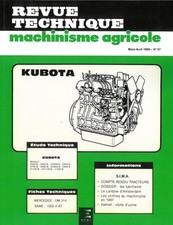 Z500 a V1200B Revue Technique Agricole Kubota Etat - NEUVE PORT Reduit France