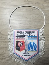 FANION FOOTBALL COUPE de FRANCE 2023/2024 STADE RENNAIS - OM MARSEILLE