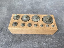 Ancienne Boîte Bois 11 Poids