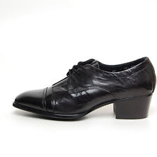 Men's leather lace up cap toe