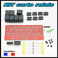 K7CR# carte 7 relais en KIT 5v, 9v ou 12V pour projet Arduino , rasberry ...
