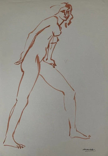 Superbe féminin drawing - nu,