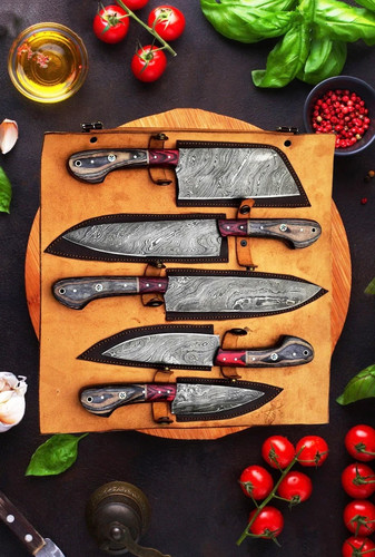 Handmade damascus steel chef - handmade,