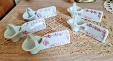 5 porte-couteaux en porcelaine