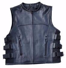 Vest Jacket Leather Style Pare