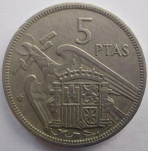 1957 espagne pesetas - 5,