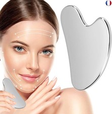 Gua Sha Massage Visage, Gua Sha Outil de massage, Grattoir Gua Sha en Acier
