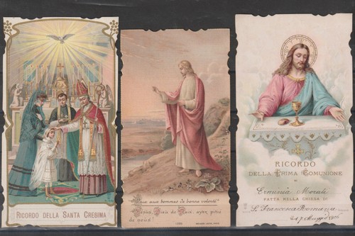 Trois santini époque début - trois,
