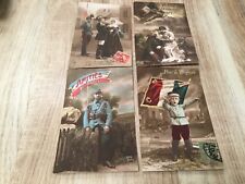 LOT DE 4 CARTES POSTALES