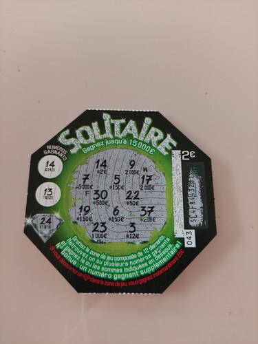 Ticket solitaire fdj gagnant - ticket,