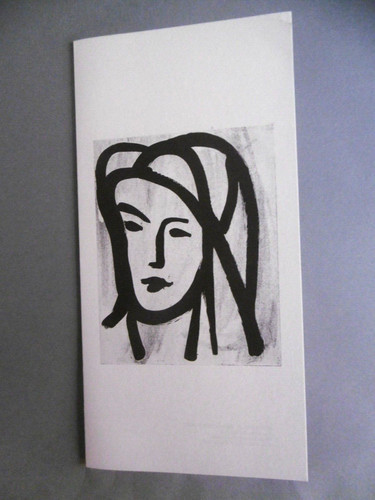 Matisse carton invitation 1992 - matisse,