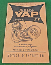 Notice d'Entretien Moteur ABG VAP  57 - Octobre 1957  - Bel Etat