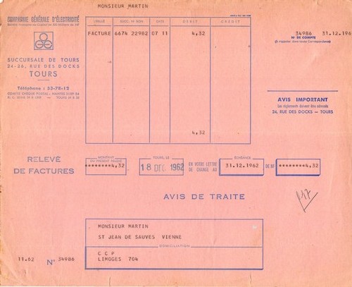 1962 compagnie generale - generale, d