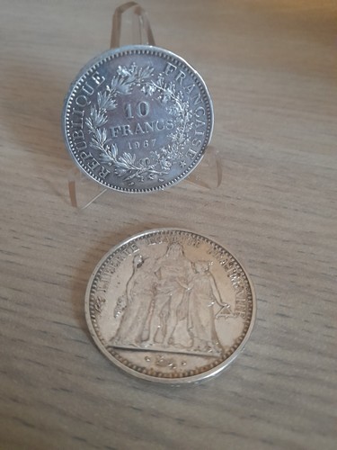 Lot francs hercule argent - -,