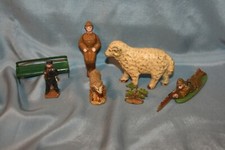 lot de jouets en plomb métal soldats moutons animaux  quiralu **
