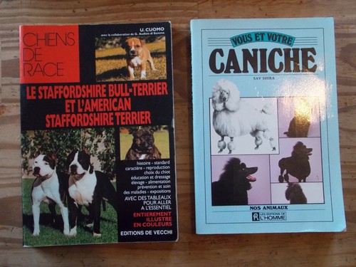 Lot livres chiens divers - chiens, ,