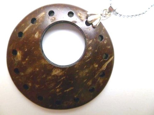Hawaii coconut shell pendant - hawaii,