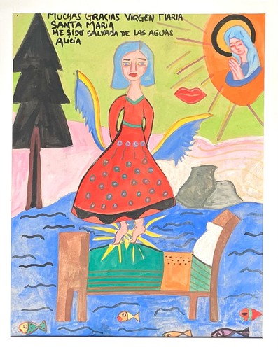 Voto ancien peinture - ex,