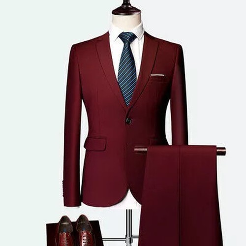 Abito homme bordeaux élégant - abito,