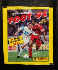 1 Pochette Packet Bustina Tute PANINI FOOTBALL FOOT 92 French sealed ZIDANE 