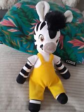 LOT DOUDOU PELUCHE ZEBRE - ZOU + 8 LIVRES