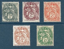 SERIE 107-111 NEUF * * GOMME ORIGINE - TYPE BLANC - BELLE SERIE