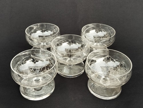 Lot verres cristal coupe - 5,