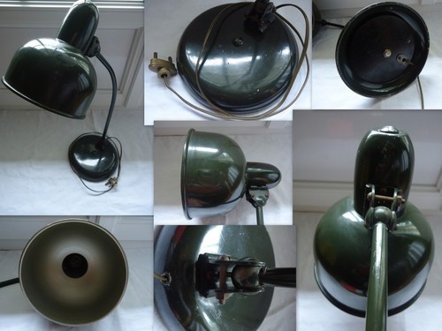 Ancienne lampe bureau atelier - lampe,