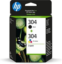 HP 304 cartouche d'encre Noire + Tricolore authentique 3JB05AE (TVA incluse)