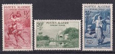 Colonies françaises ALGERIE 1957 OEUVRES SOCIALES YT 346/348 N* MLH - AL37
