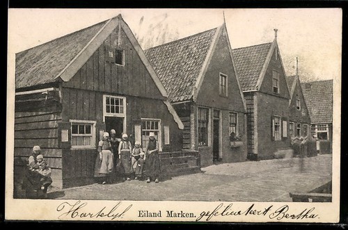 Carte postale ile - carte, rue