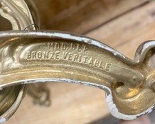 Paire d’appliques en bronze