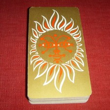 Ancien jeu de carte oracle astrologique astrologie signes  zodiaque maison tarot