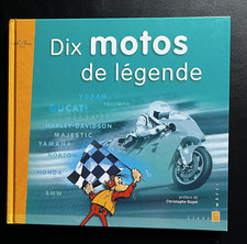 Livre de la Poste 10 motos de légendes avec les timbres en bloc et pochettes.