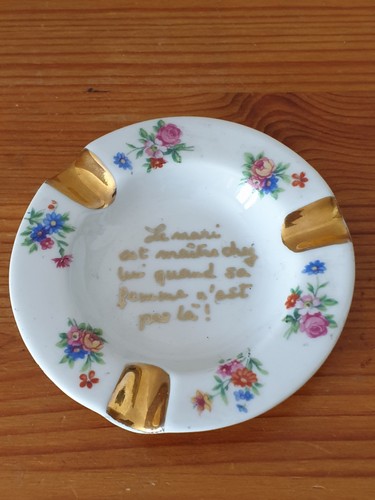 Cendrier vintage limoges avec - cendrier,