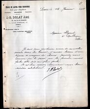 PARIS (XI°) PEAUX de LAPINS pour FOURRURE "J.-B. DOLAT" en 1911