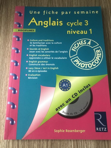 Livre anglais cycle 3 - anglais,