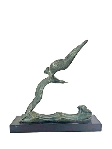 Sculpture bronze patine - à,