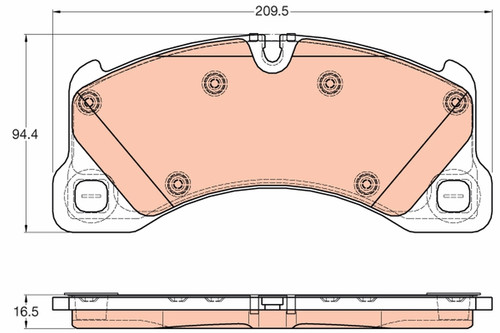 Kit plaquettes frein - de,