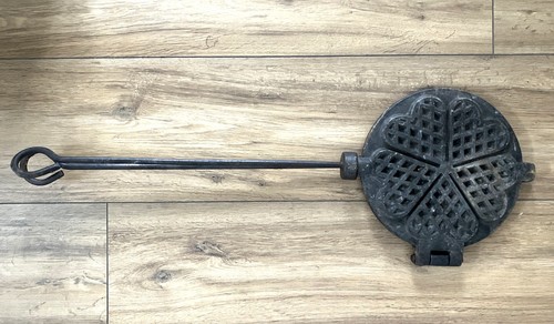 Grand gaufrier ancien fonte - grand,