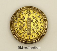 Bouton Militaire- RÉPUBLIQUE FRANÇAISE. Officiers (1792-1803) Révolution. 17 mm
